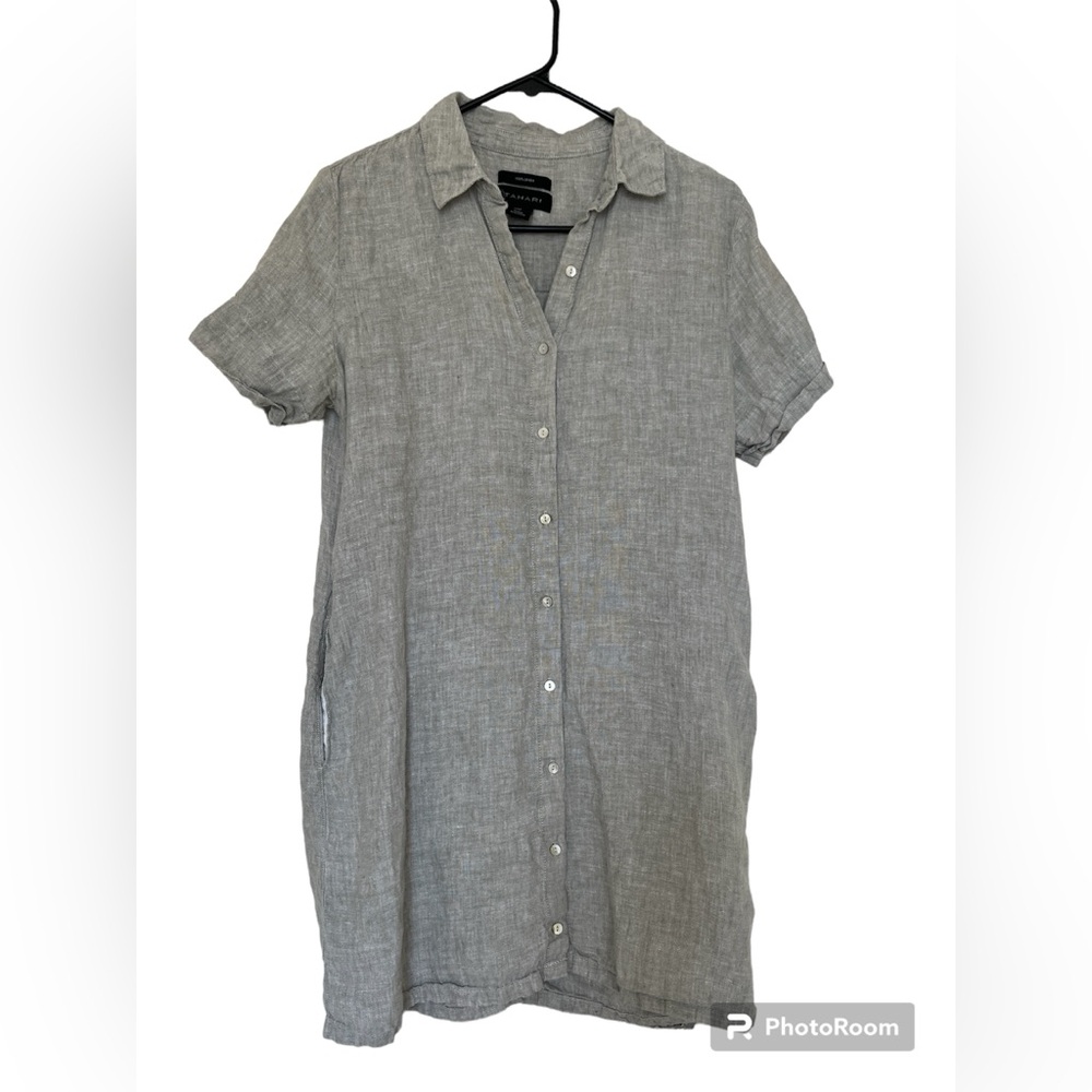 Tahari linen dress